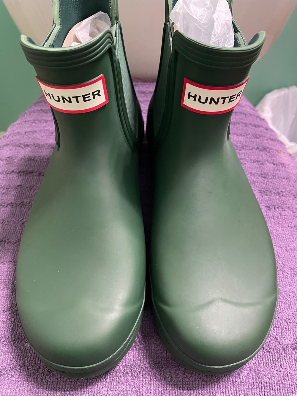 BRAND NEW!!! Women’s Hunter Short Rain Boots in Hunter Green